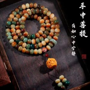 敦煌飞天问天菩提108手持佛珠念珠挂盘香囊男女文玩手串